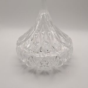 Hershey’s Kiss Handcrafted Lead Shannon Crystal Candy, Trinket Dish With Lid